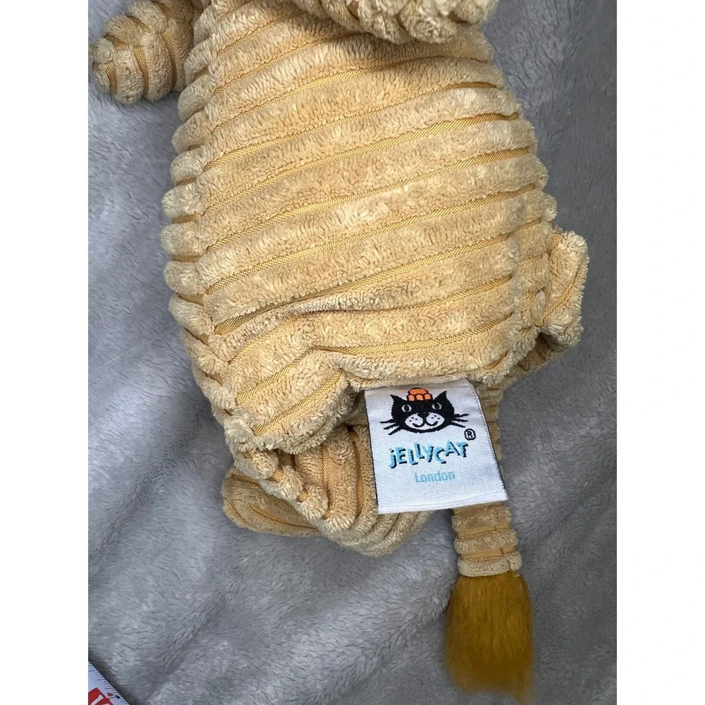 Jellycat Cordy Roy Lion Plush Stuffed Animal Ribbed Texture Yellow Medium 15in
